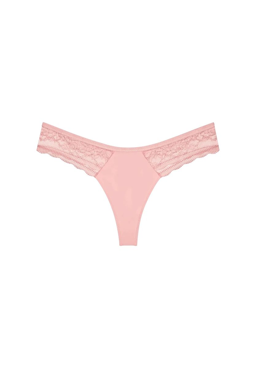 String-Tanga mit Spitzendetails