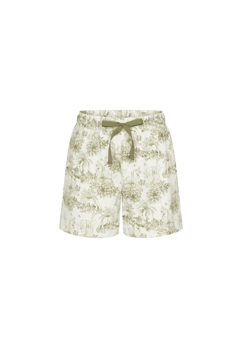 Baumwoll-Loungeshorts mit Blumendruck