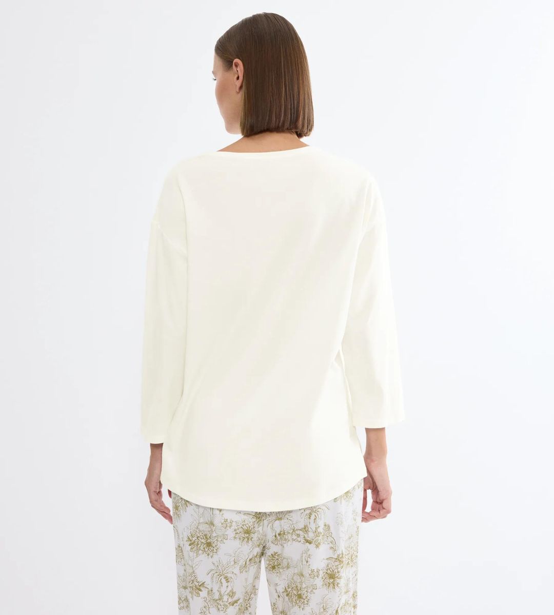Damen Schlafoberteil mit Palmenprint