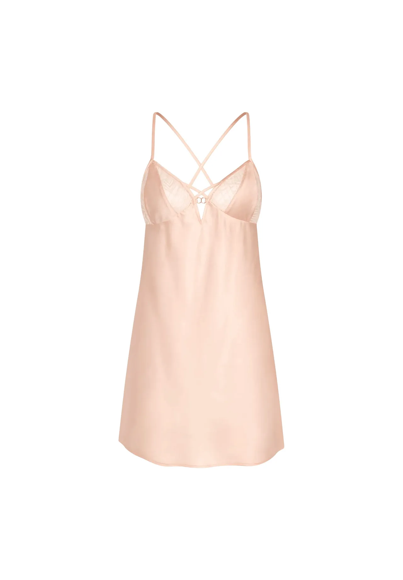 Elegantes Satin-Kleid mit Spitzenbesatz