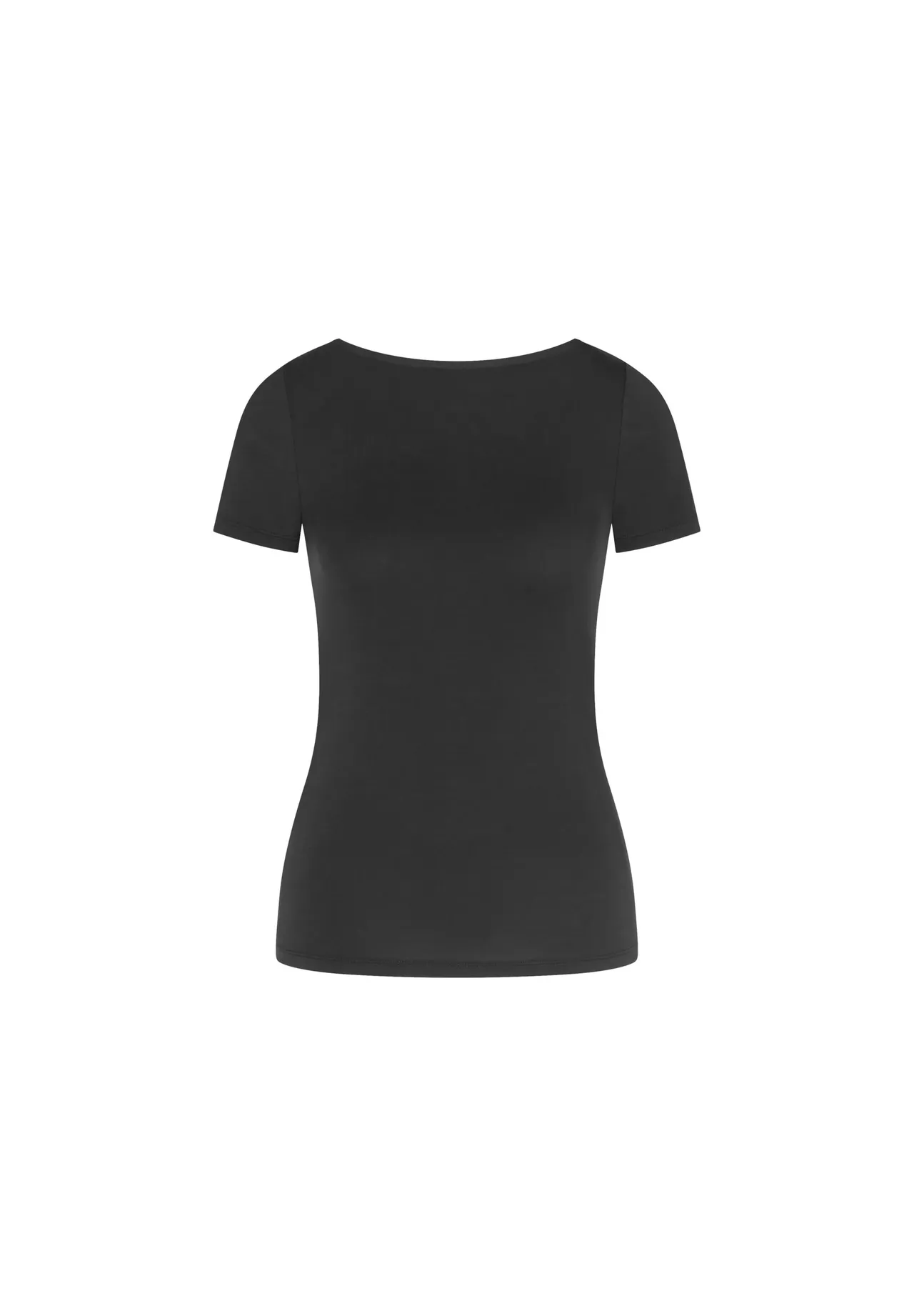Klassisches Kurzarmshirt mit U-Boot-Ausschnitt