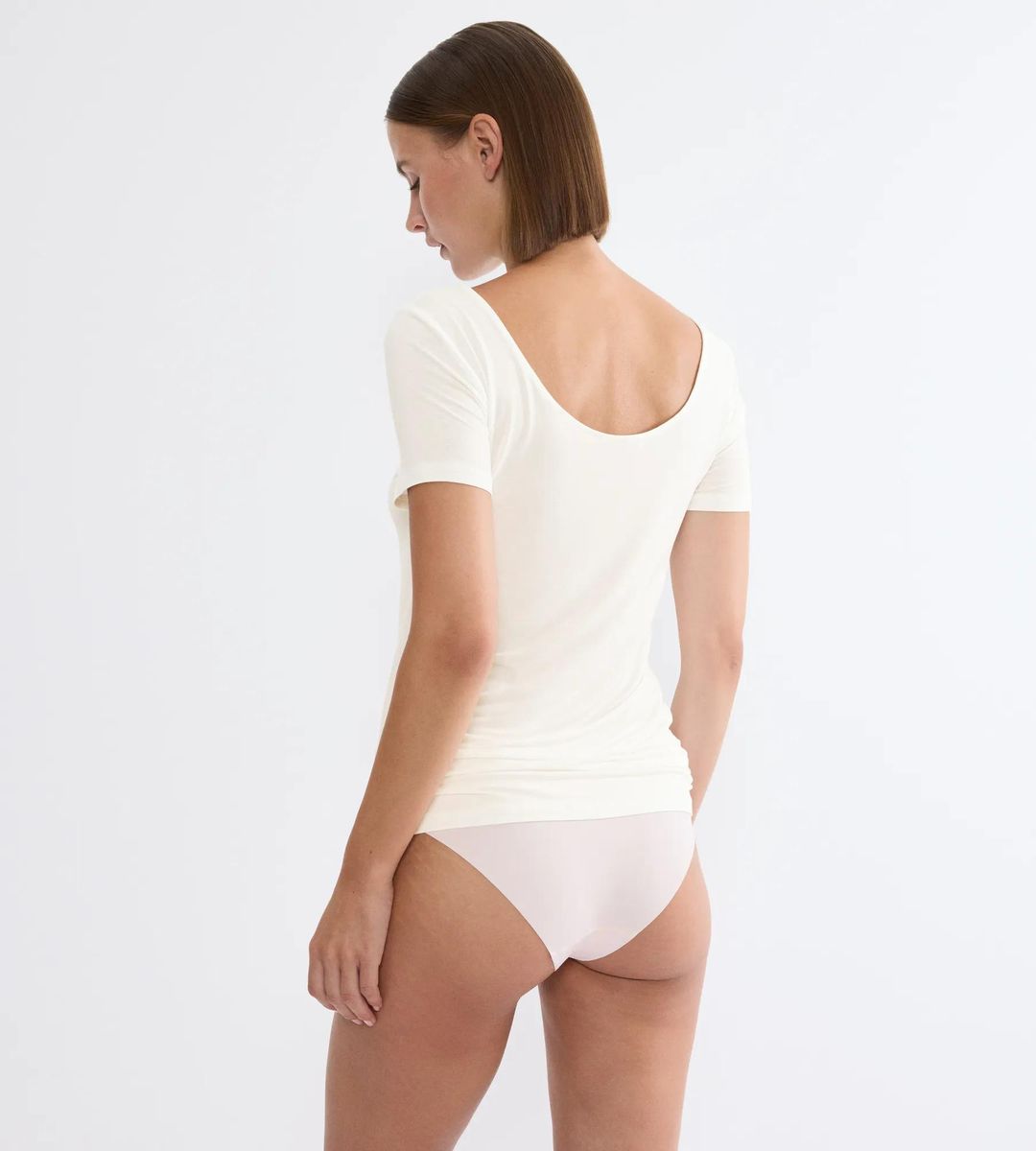 Weiches Kurzarm-Basic-T-Shirt