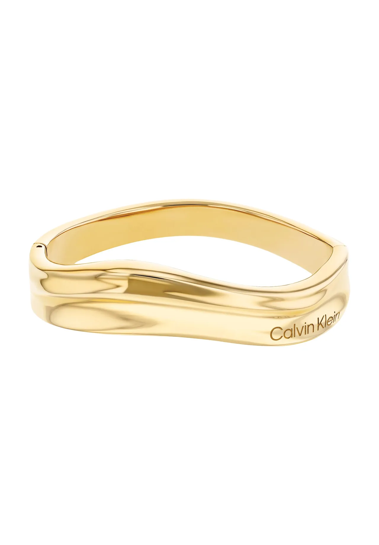Modernes goldfarbenes Armreif