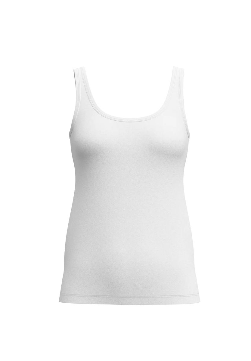 CALIDA Benefit Women Top, 2er-Pack, U-Ausschnitt, für Damen, weiß, L