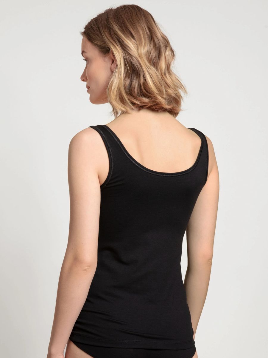 Essentielles Baumwoll-Tanktop mit U-Ausschnitt