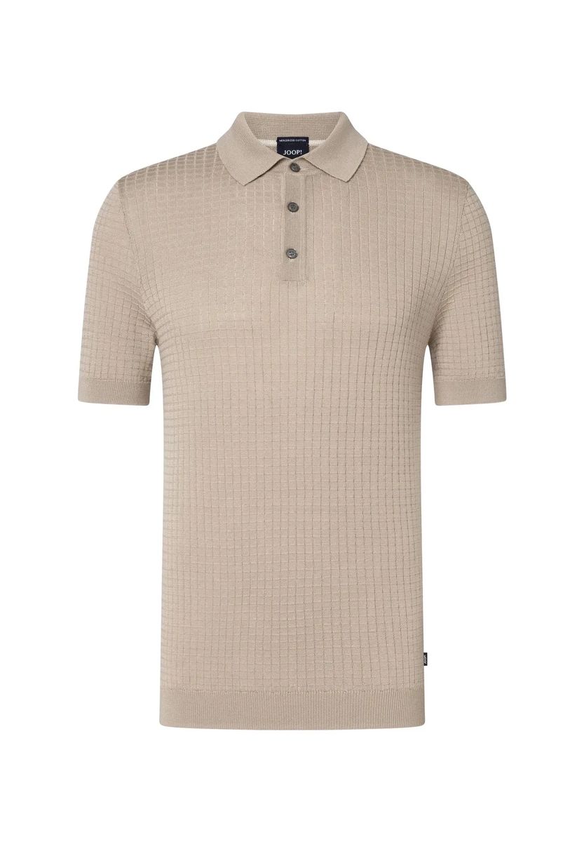 Strukturiertes Strickpolohemd