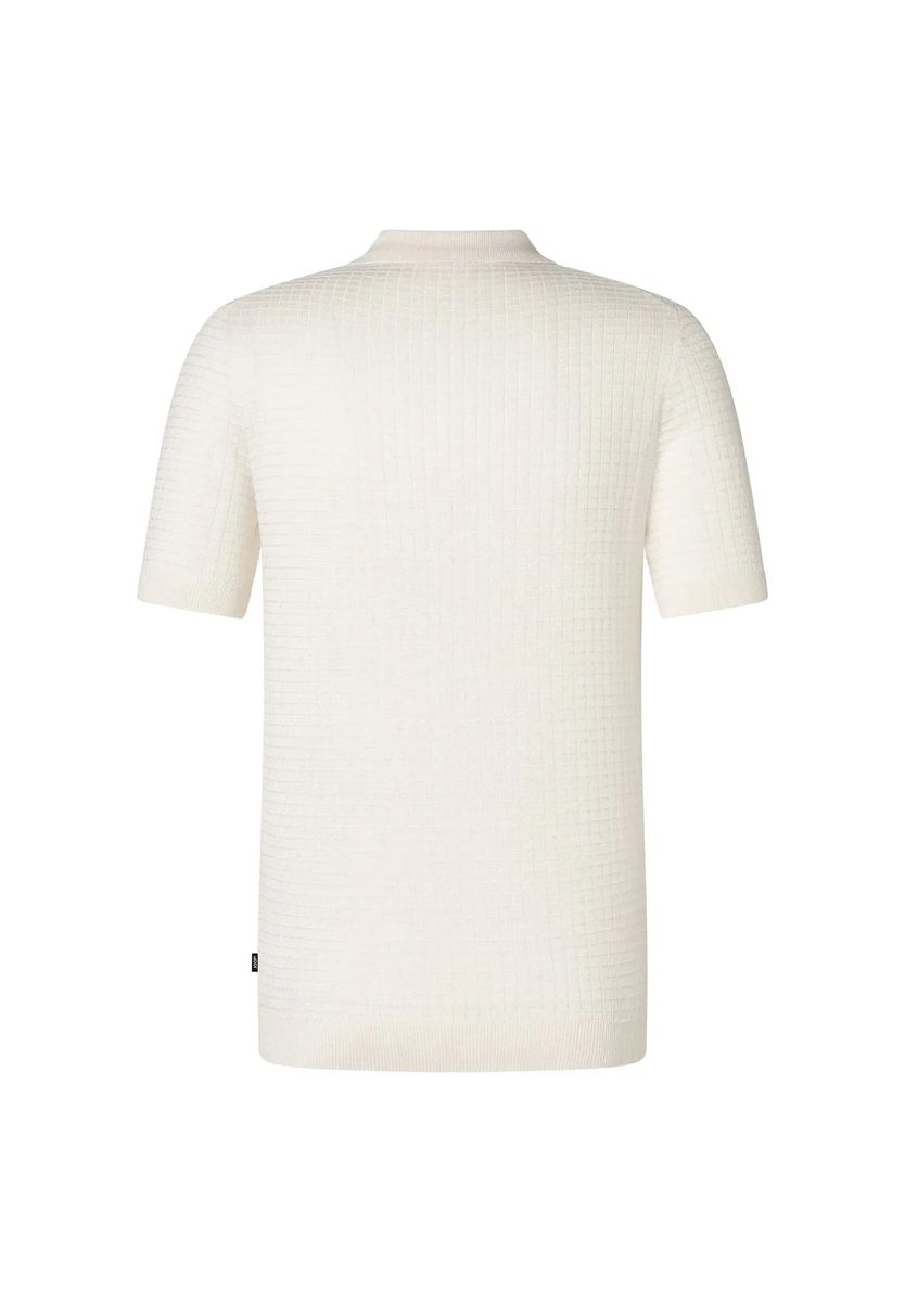 Texturiertes Polo-Shirt aus Baumwollstrick