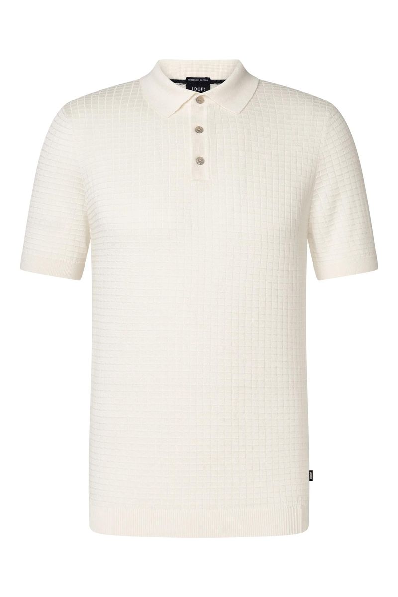 Texturiertes Polo-Shirt aus Baumwollstrick