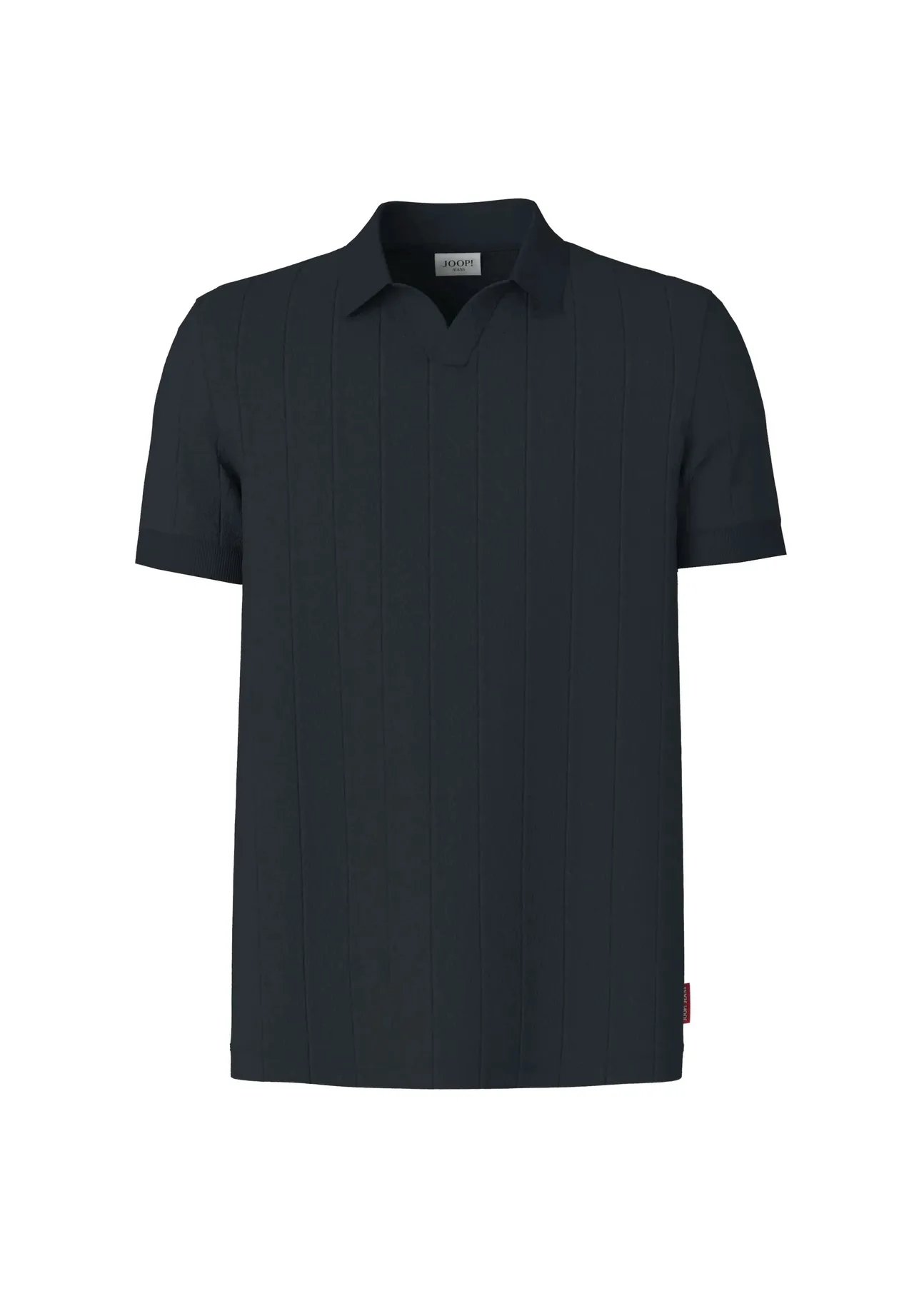 Herren Poloshirt mit vertikalen Rippen