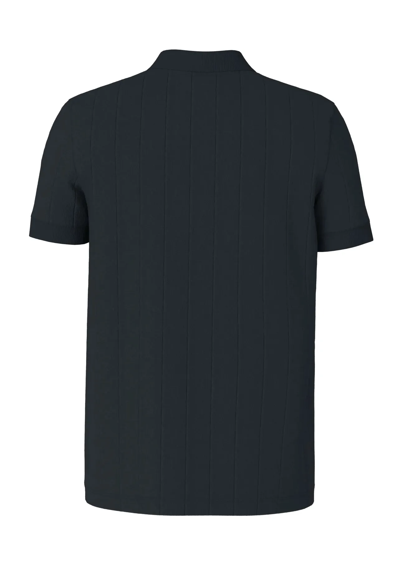 Herren Poloshirt mit vertikalen Rippen