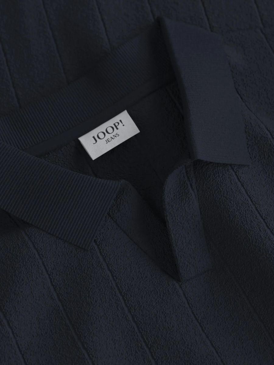 Herren Poloshirt mit vertikalen Rippen