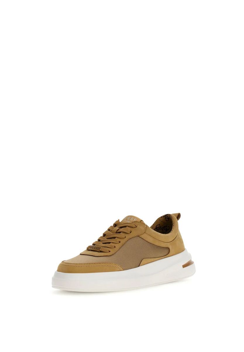 Herren brauner, flacher Freizeit-Sneaker