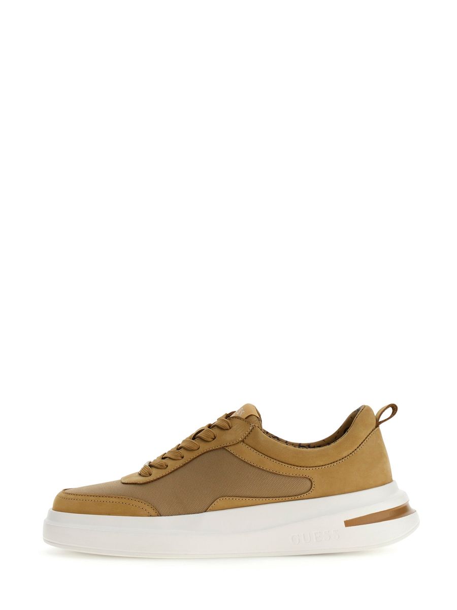 Herren brauner, flacher Freizeit-Sneaker