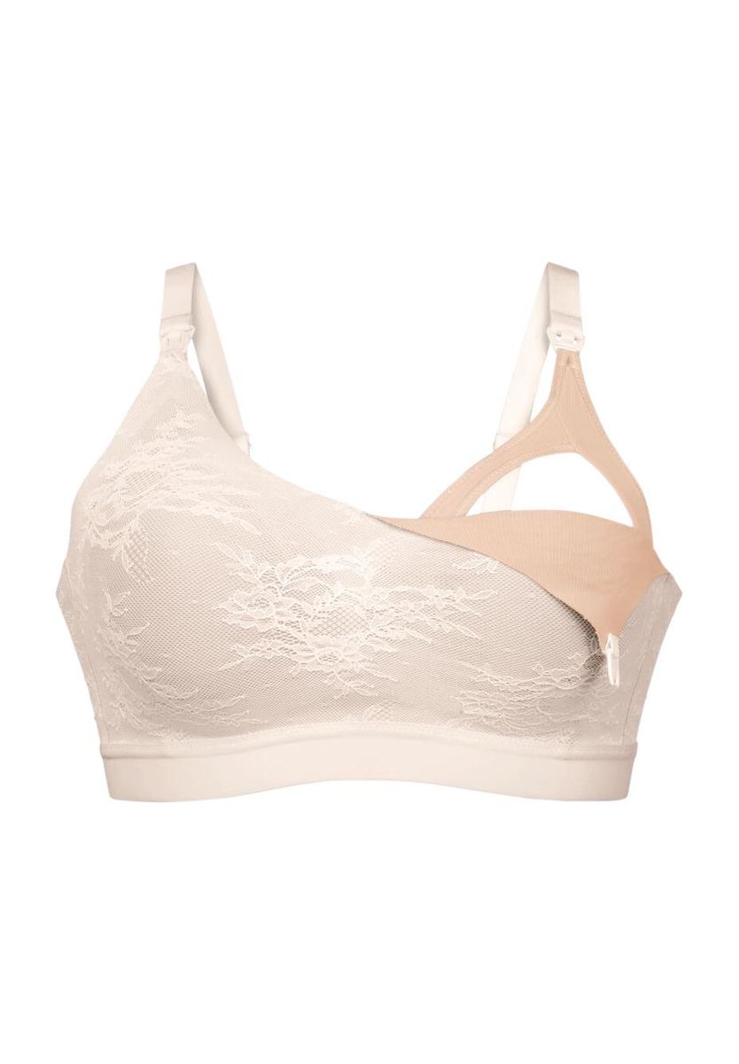 Spitzen-Still-BH Beige für Schwangere