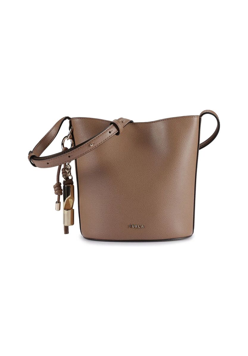 Minimalistische Leder-Beuteltasche
