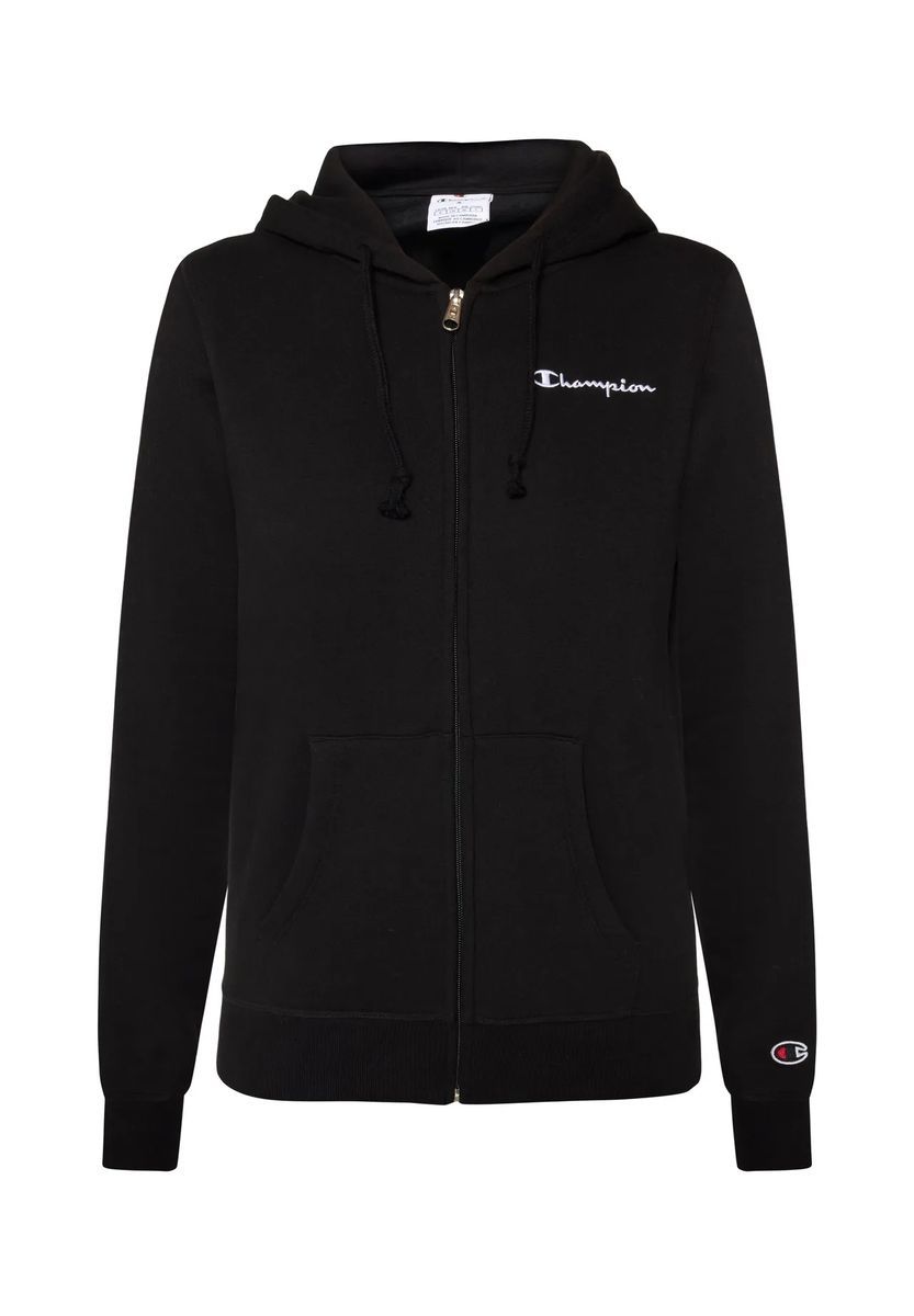 Champion® Sweatjacke Icons Contrast, Tunnelzug, für Herren, schwarz, L