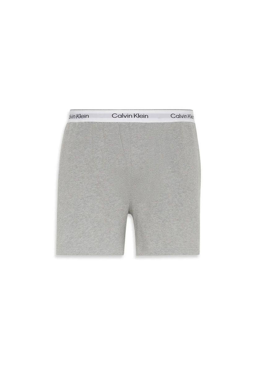 Herren Lounge Shorts mit Logo-Bund, Grau
