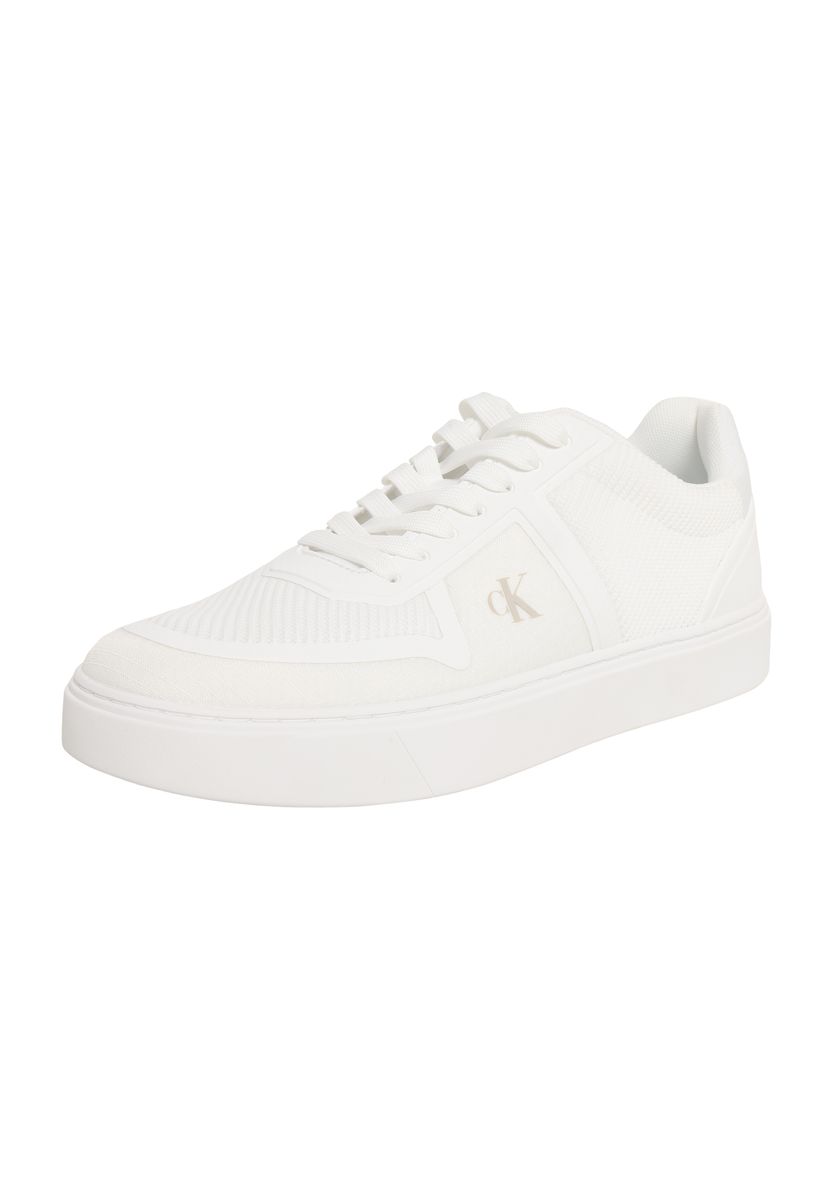 Minimalistischer weißer Mesh-Low-Top-Sneaker