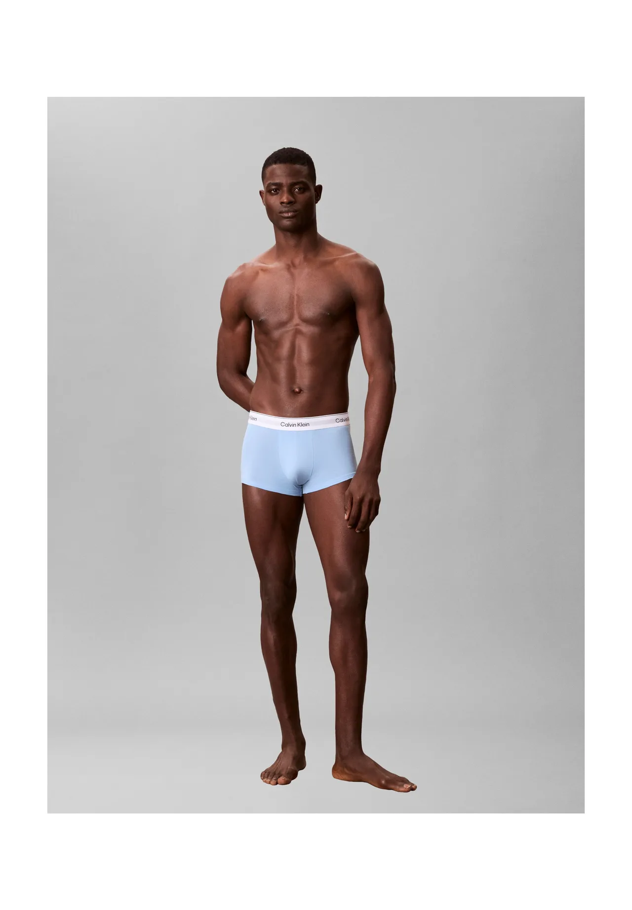 Herren Stretch-Boxershorts in Uni-Farbe
