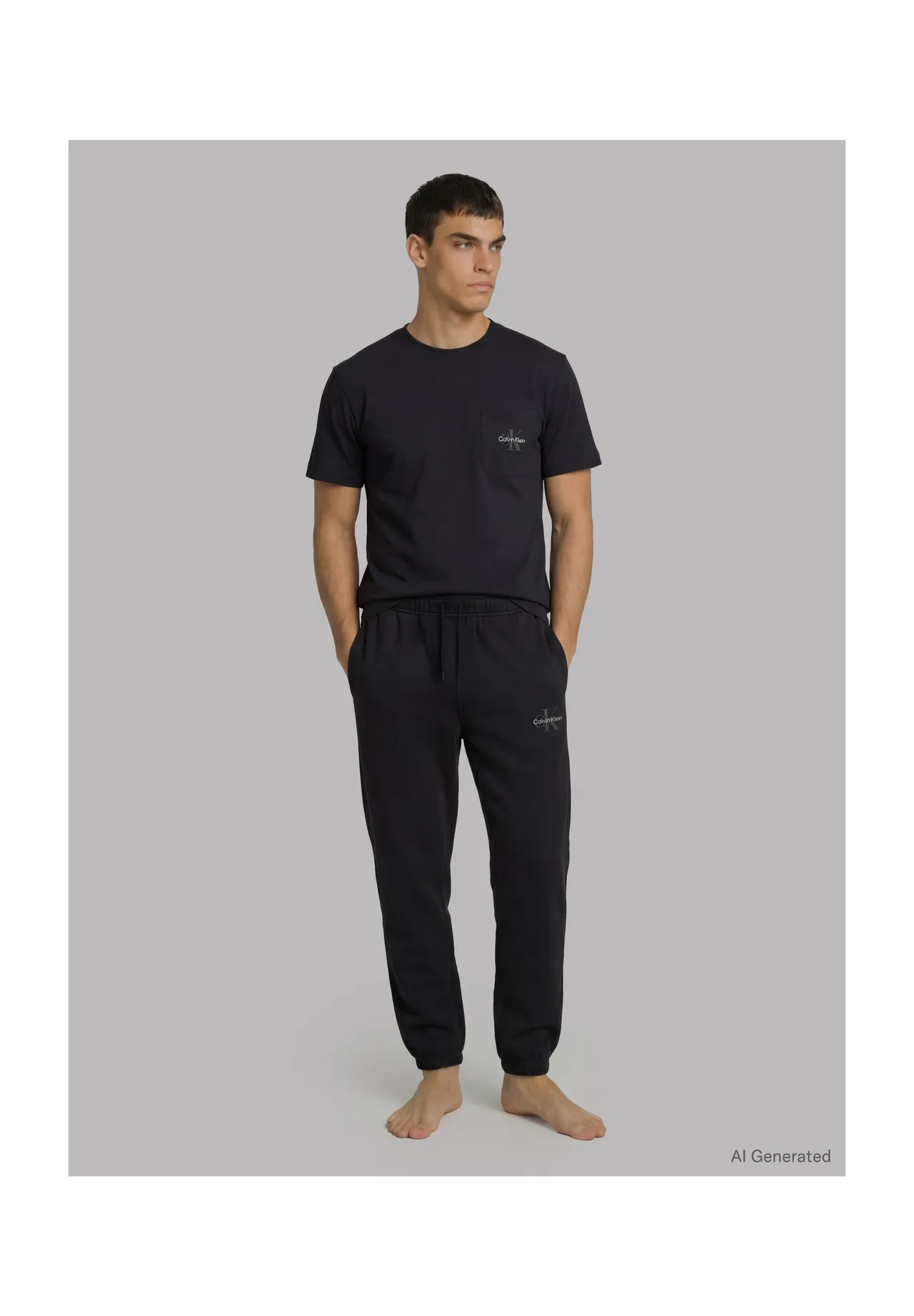 Herren Loungehose mit Logo