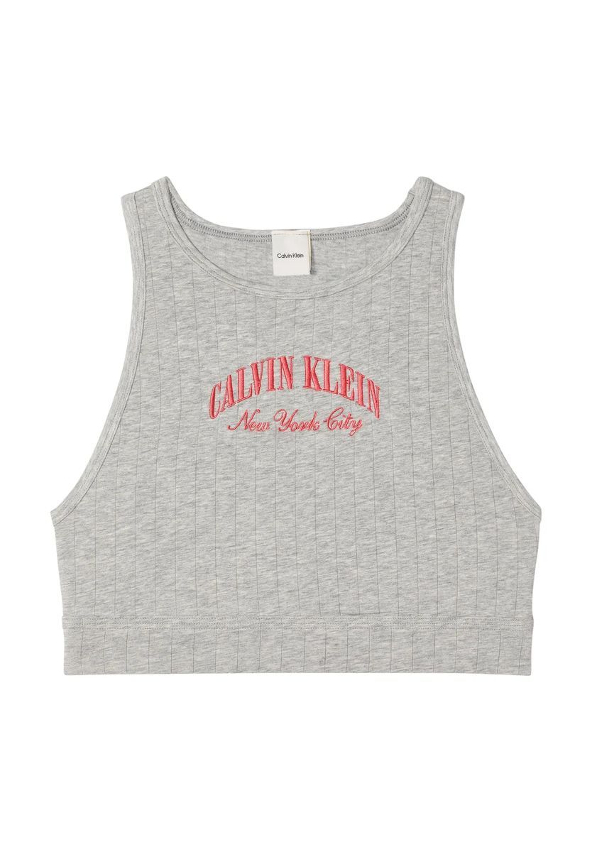Geripptes Jersey Crop Tanktop