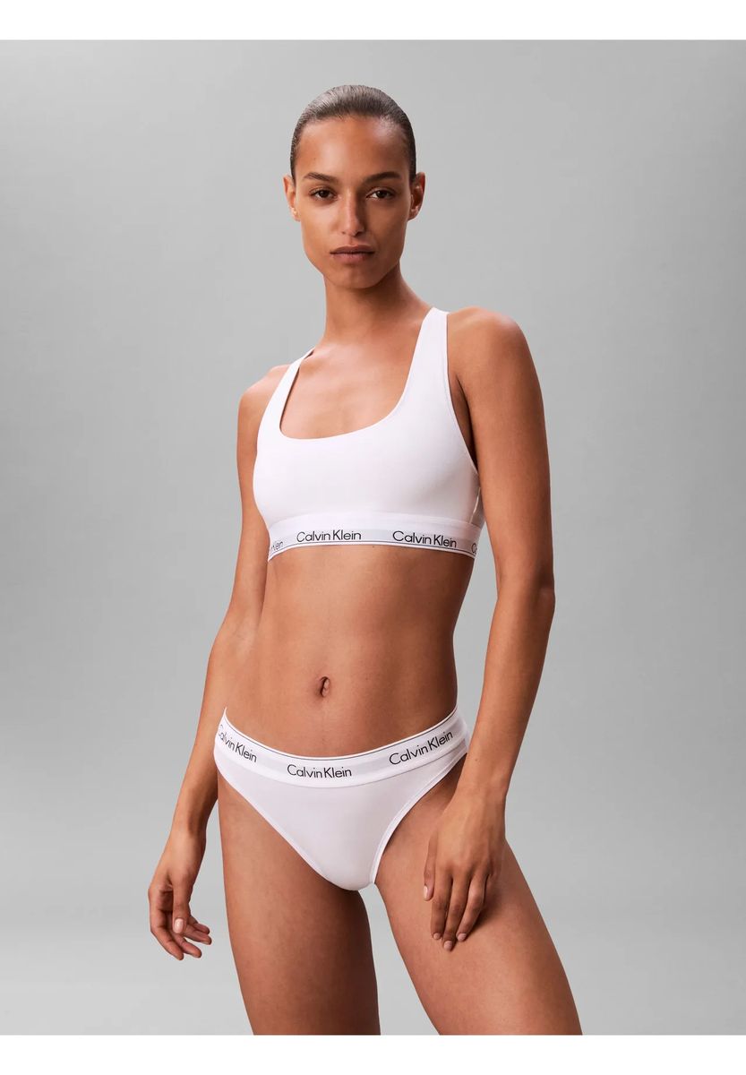 Icon Bralette mit Logo-Band und Ringerrücken