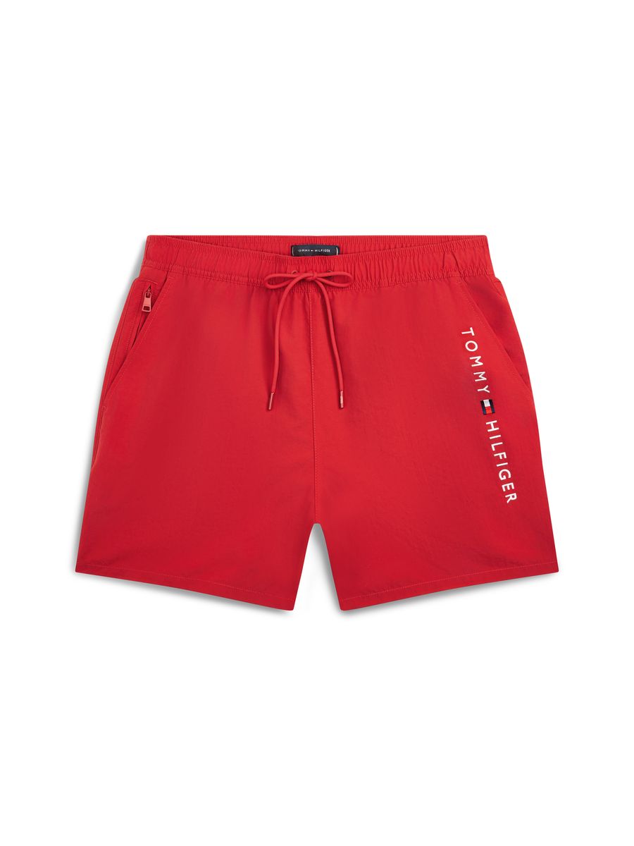 Herren Badeshorts in uni Rot