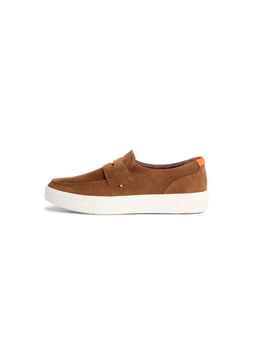 Brauner Wildleder Slipper Loafer Sneaker