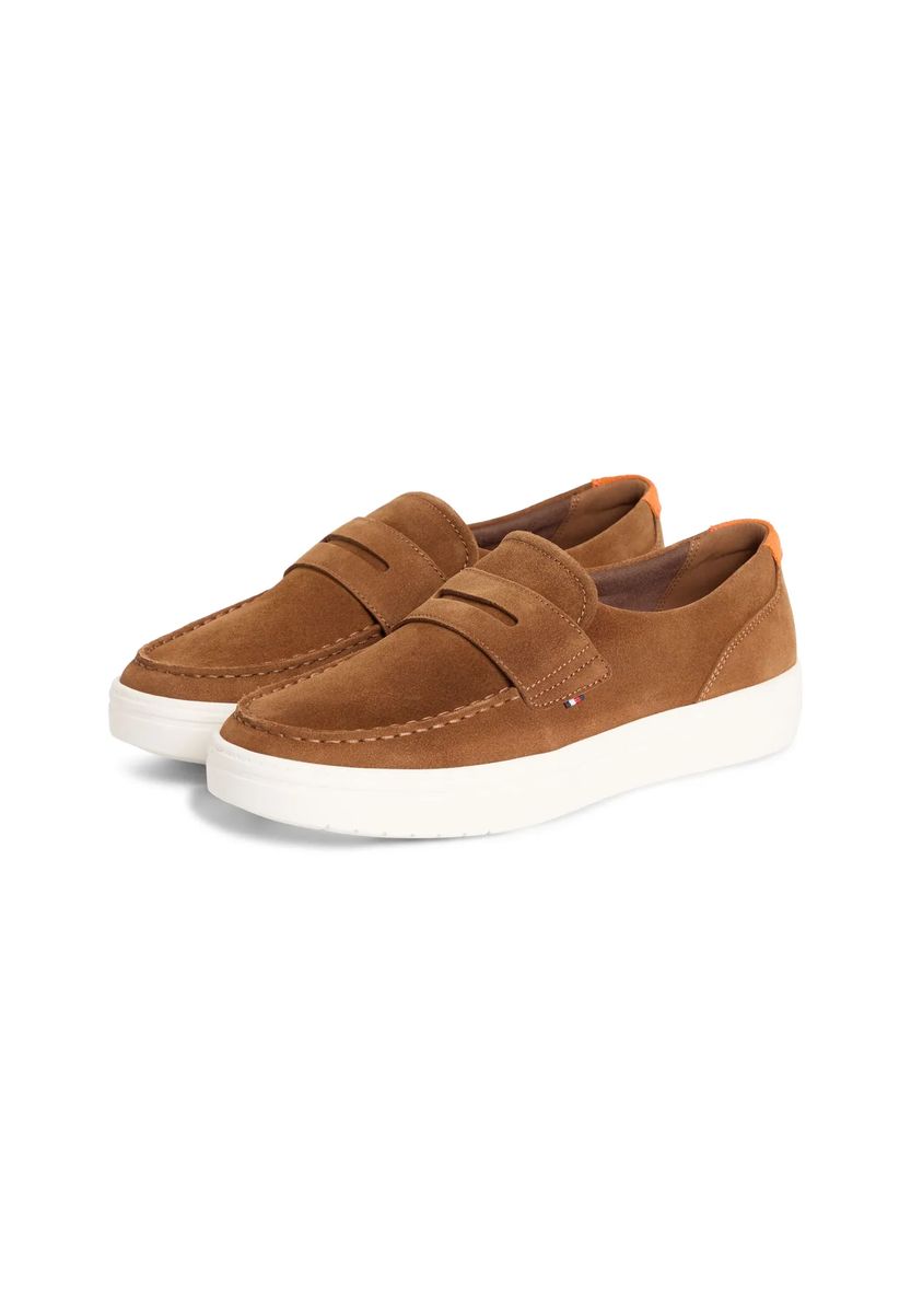 Brauner Wildleder Slipper Loafer Sneaker