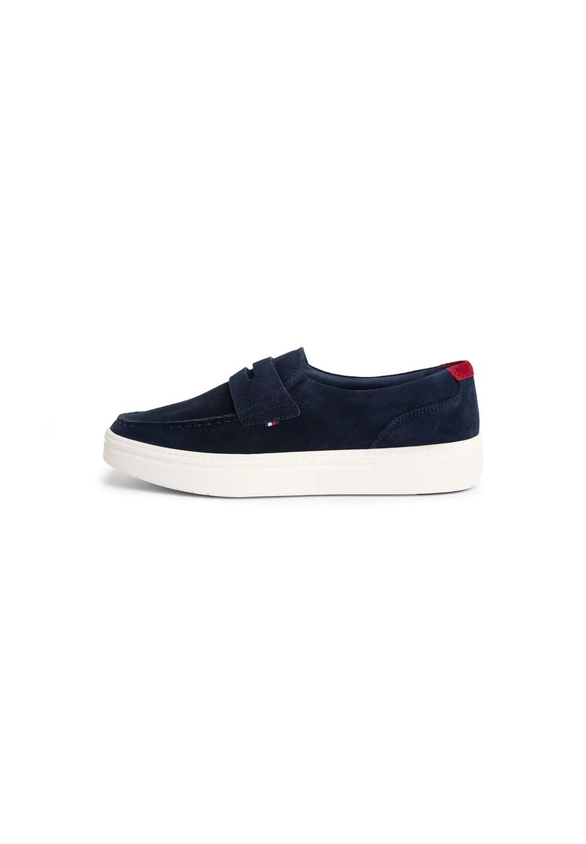 Marineblaues Wildleder Slip-On Loafer Sneaker