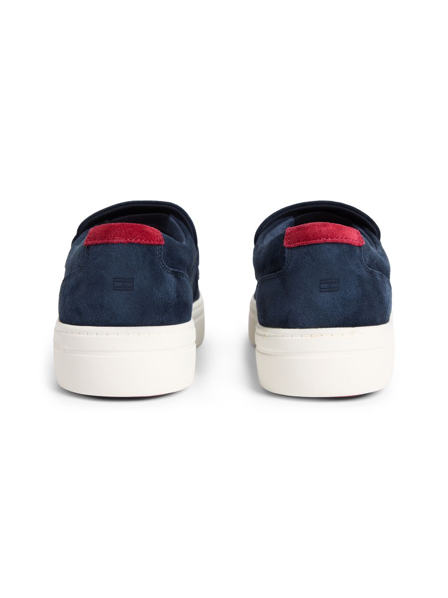 Marineblaues Wildleder Slip-On Loafer Sneaker