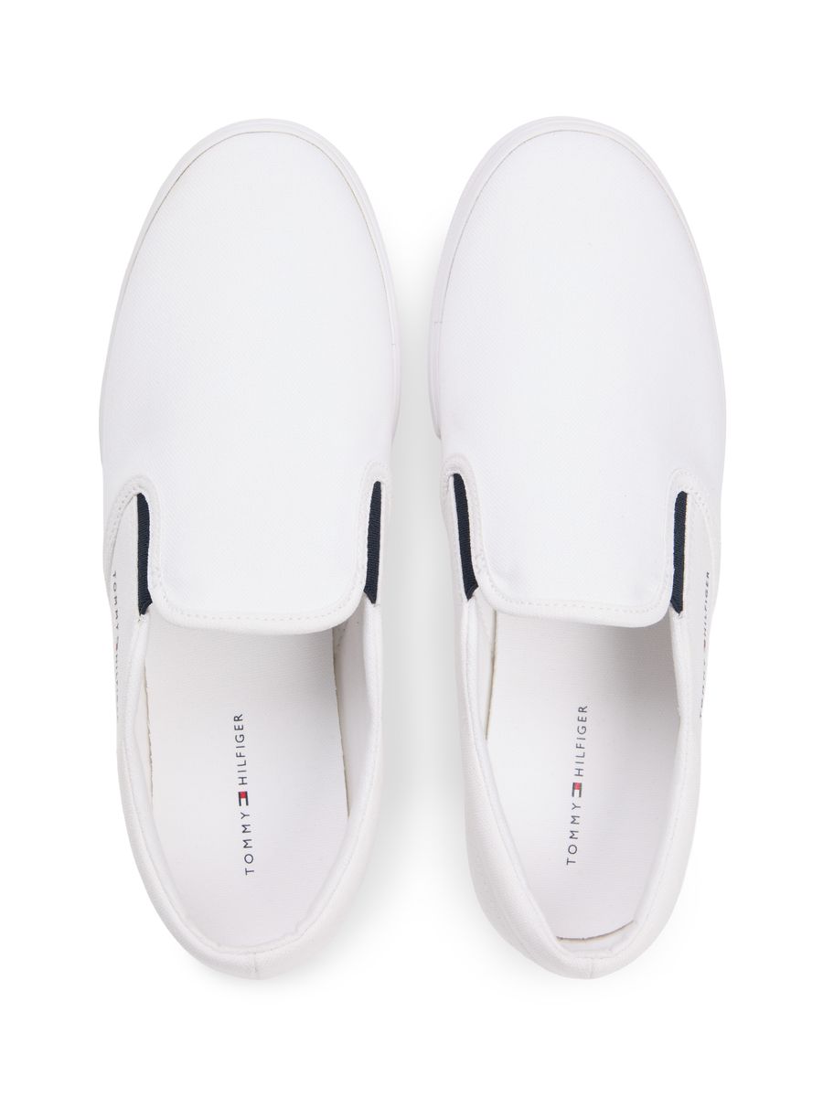 Herren Weißer Slip-On Sneaker