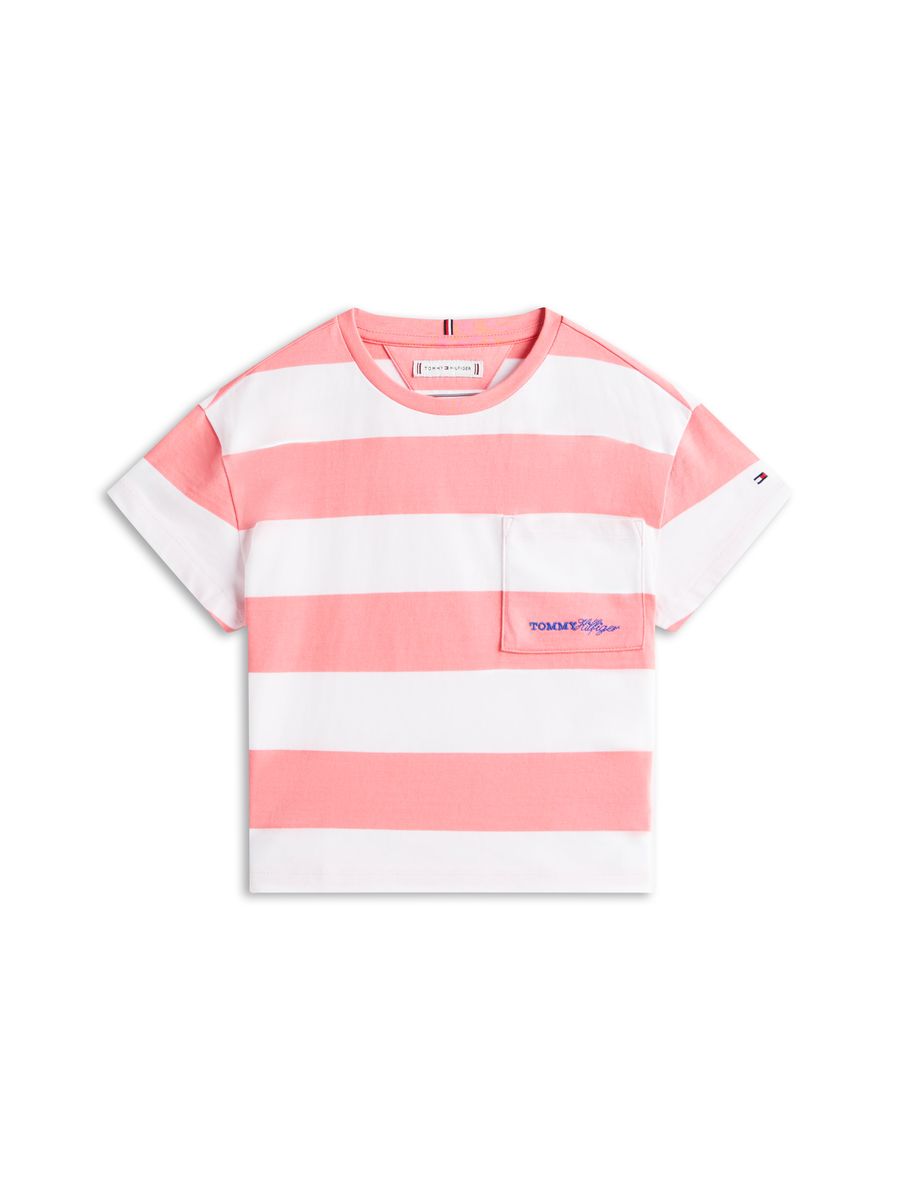Gestreiftes Baumwoll-T-Shirt für Kinder