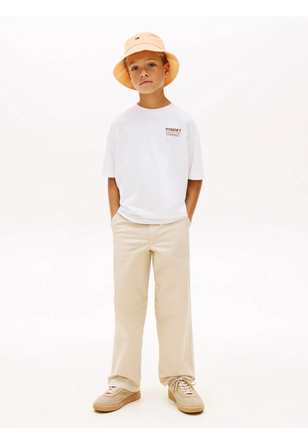 Kinder Weißes T-Shirt mit Grafikprint
