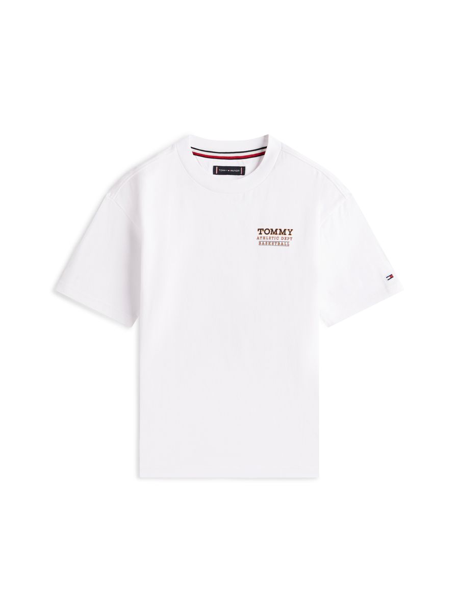 Kinder Weißes T-Shirt mit Grafikprint
