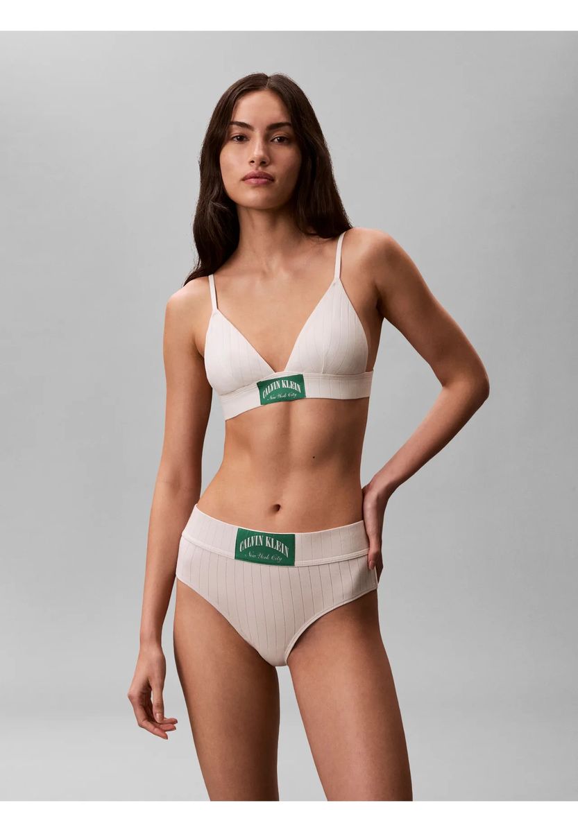 Geripptes Triangel-Bralette-Top