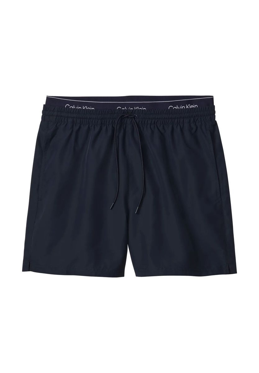 Basic Herren Badeshorts mit Logo-Bund