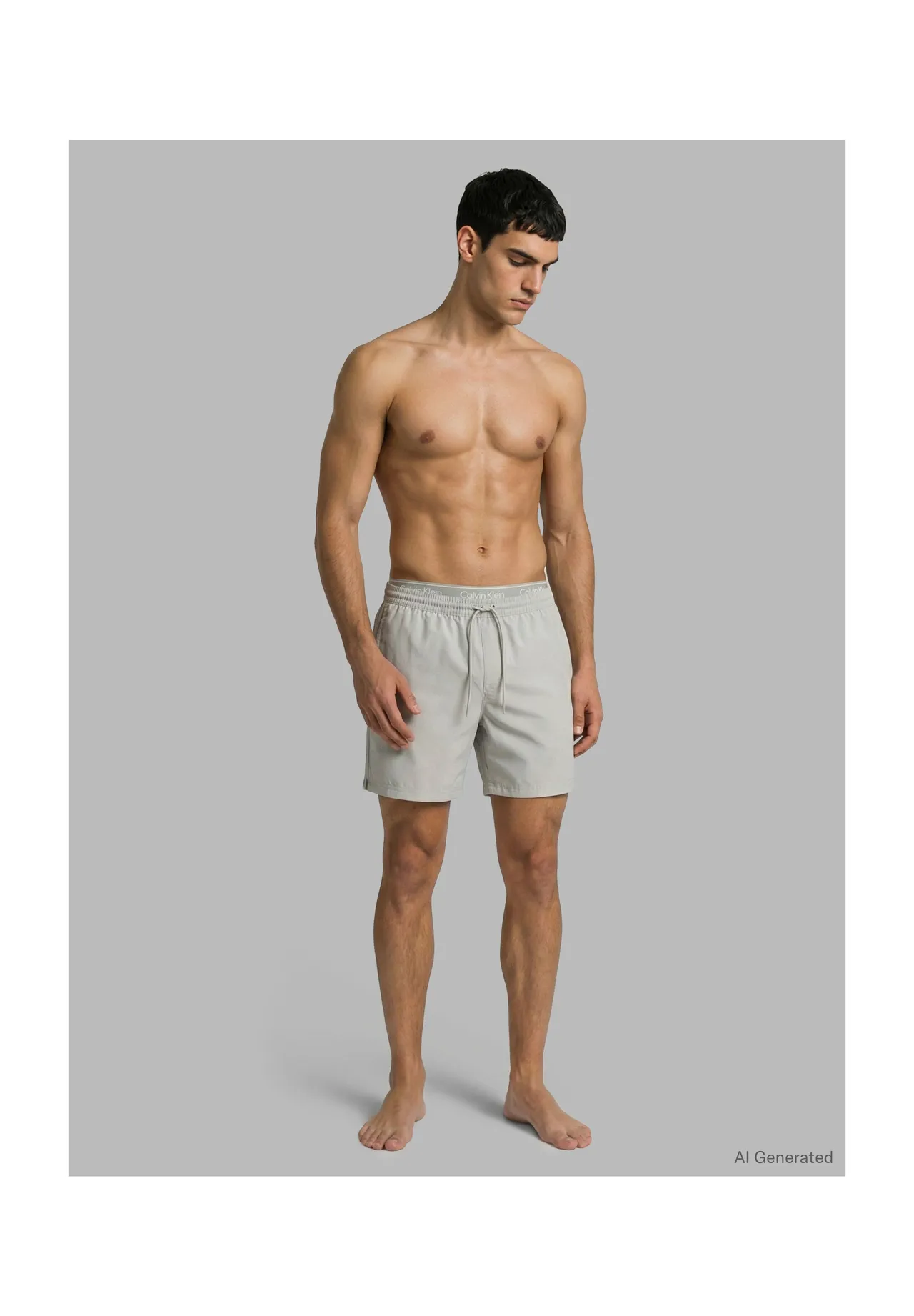 Herren Badeshorts mit Kordelzug