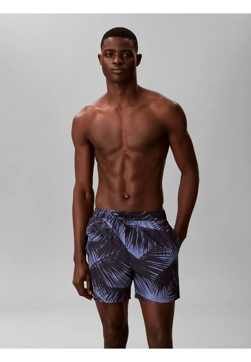 Badeshorts mit geometrischem Muster