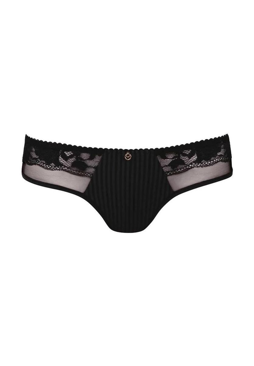 Elegante schwarze Panties mit Spitzendetail