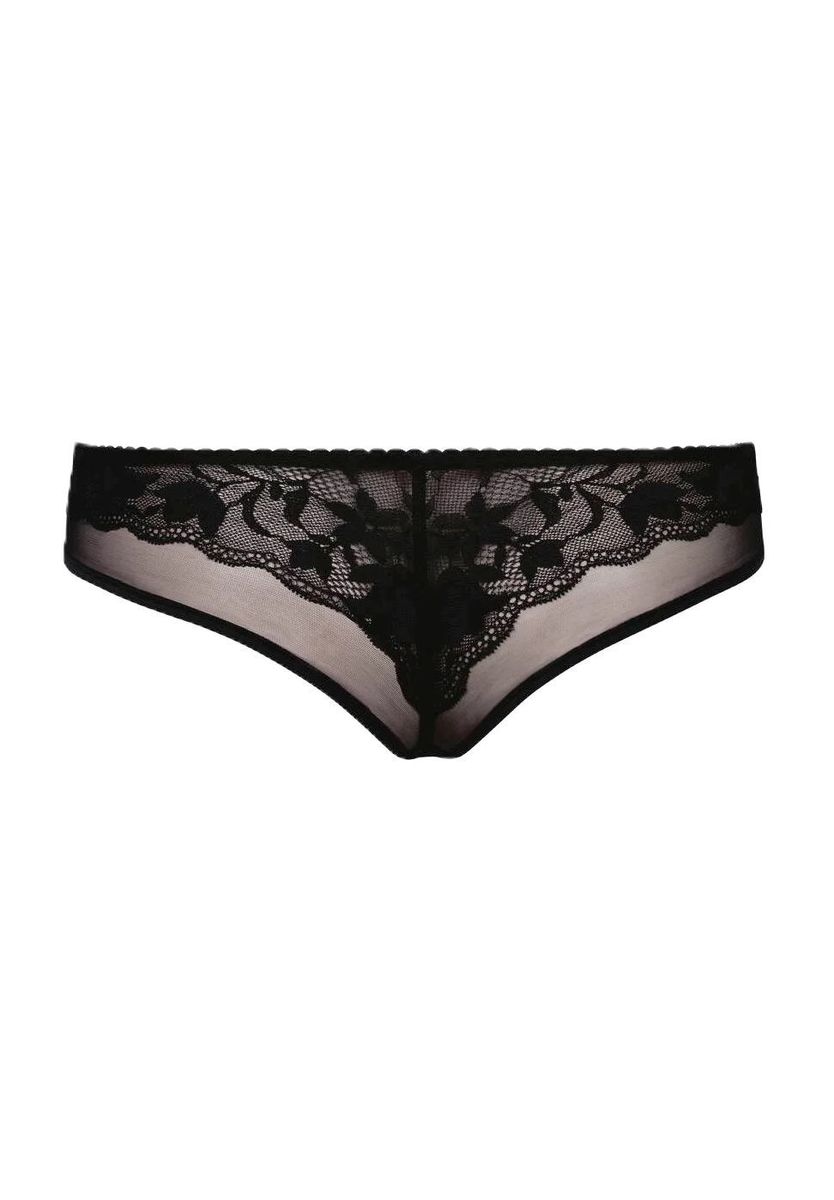 Elegante schwarze Panties mit Spitzendetail
