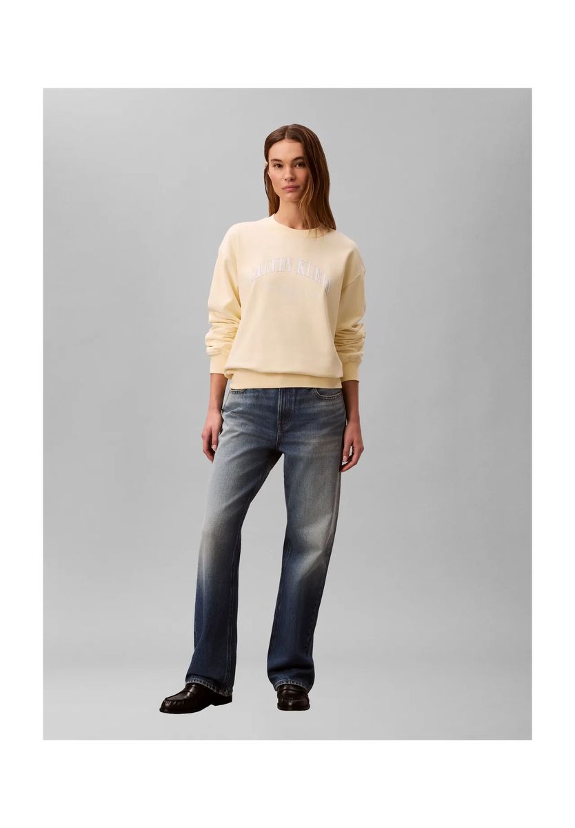 Sweatshirt aus Baumwolle mit Logo, Relaxed Fit