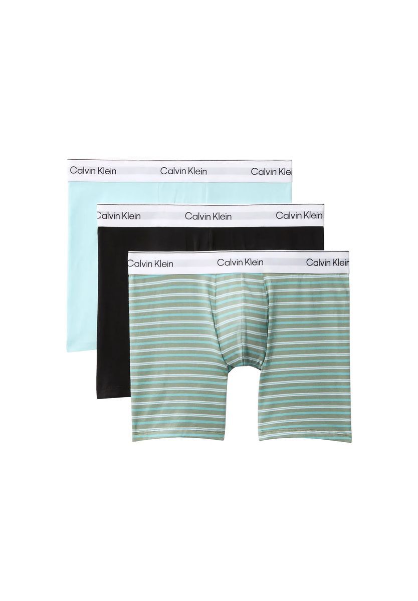 Herren-Boxershorts aus Baumwollstretch mit Streifen