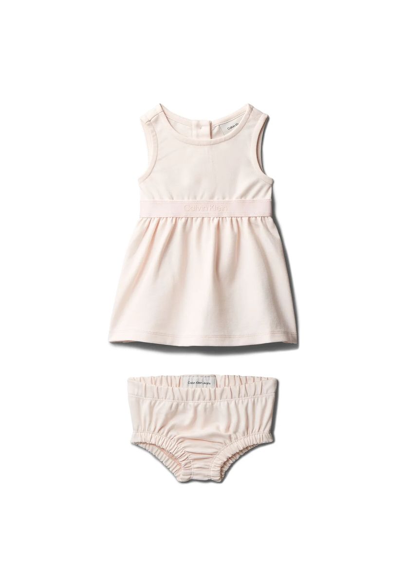 Ärmelloses Babykleid mit Windelhöschen