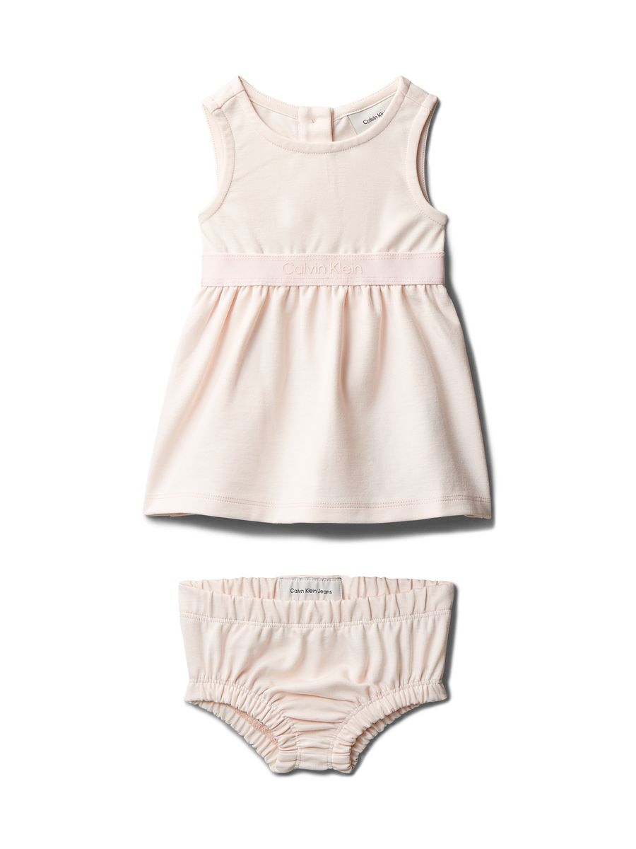 Ärmelloses Babykleid mit Windelhöschen