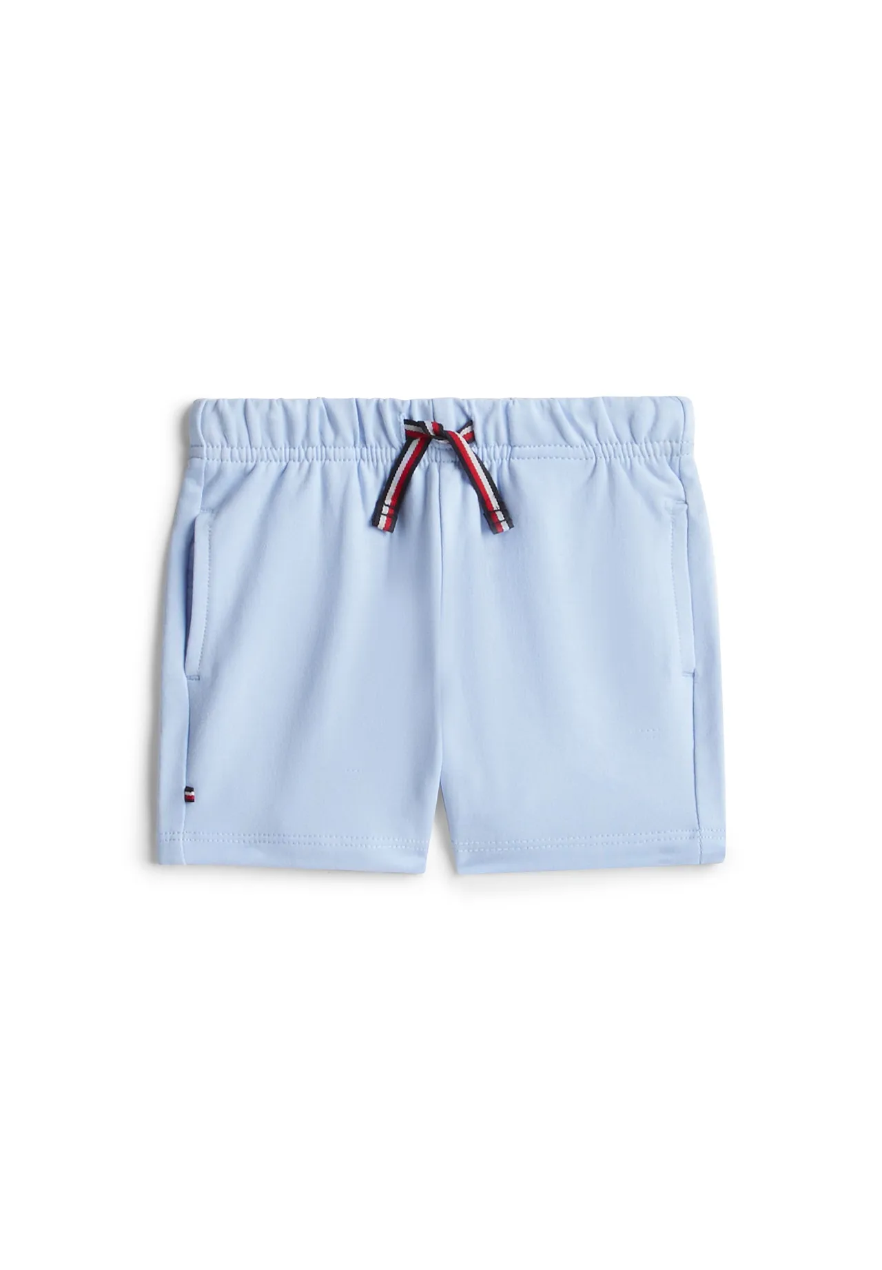 Babyblaue Strick-Loungeshorts