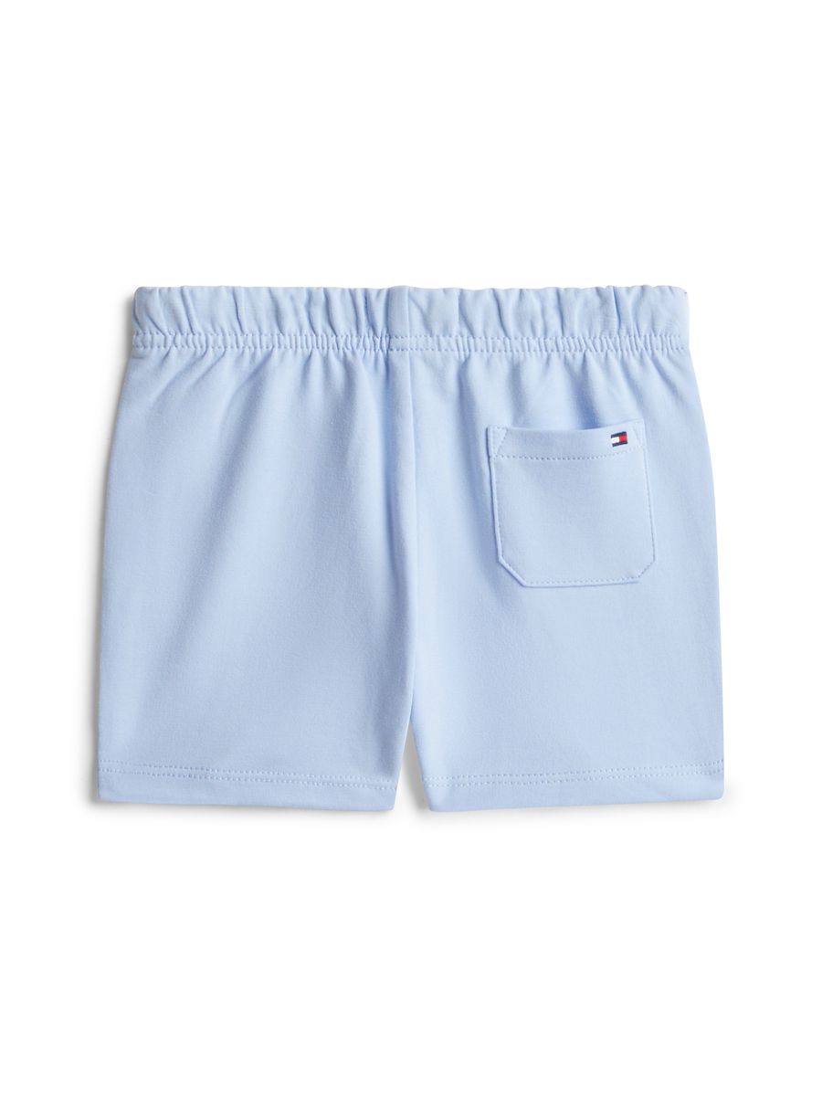 Babyblaue Strick-Loungeshorts