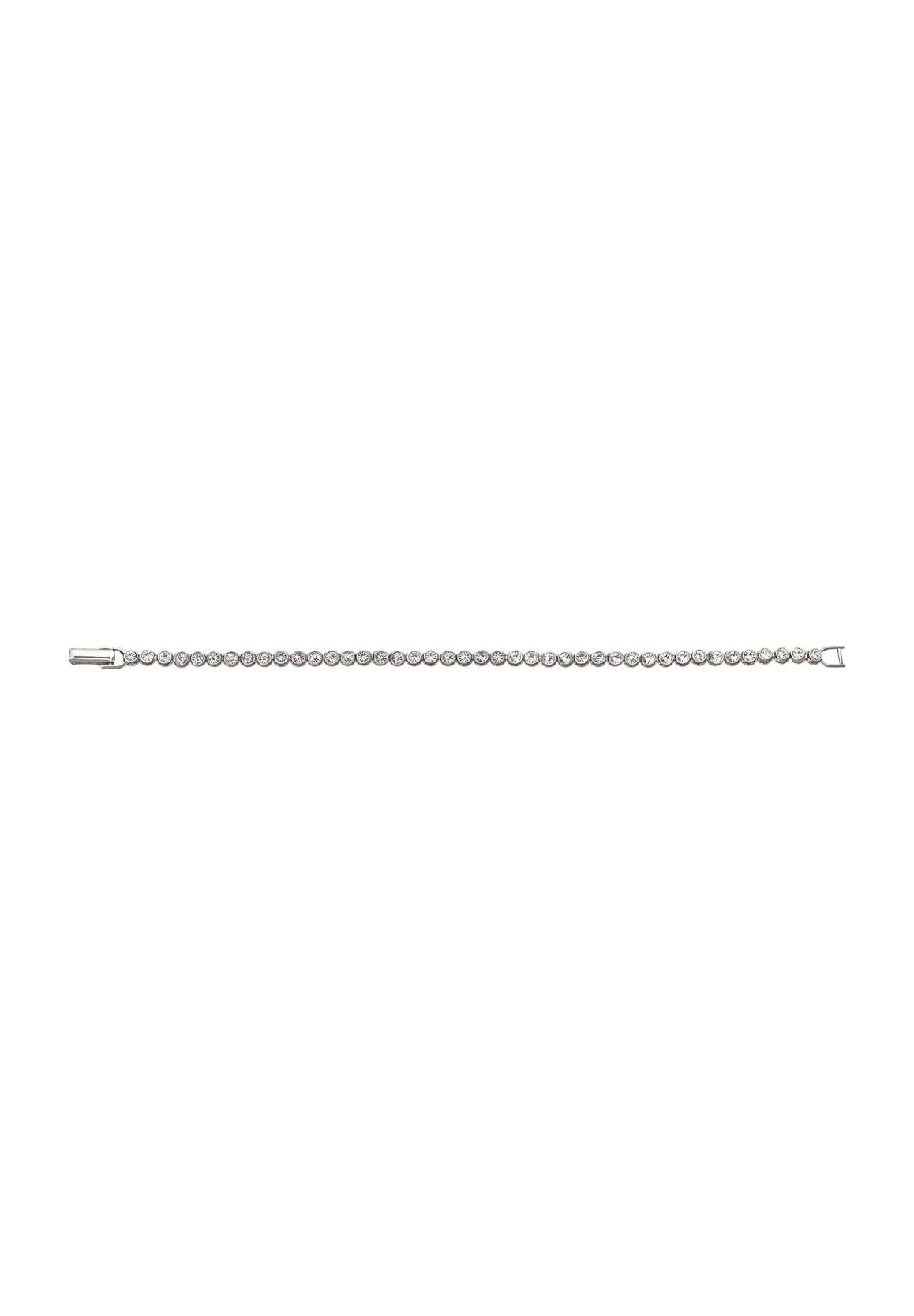 Kristall Tennisarmband mit Rhodium-Finish
