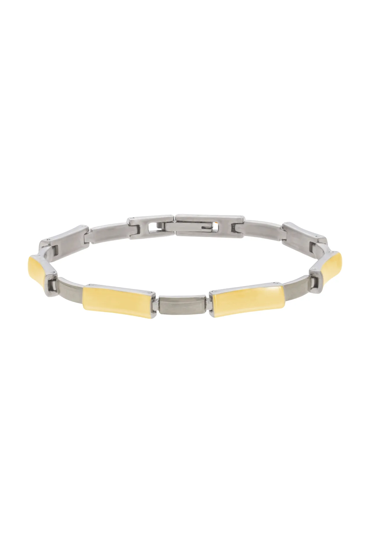Bicolor Gliederarmband aus Titan