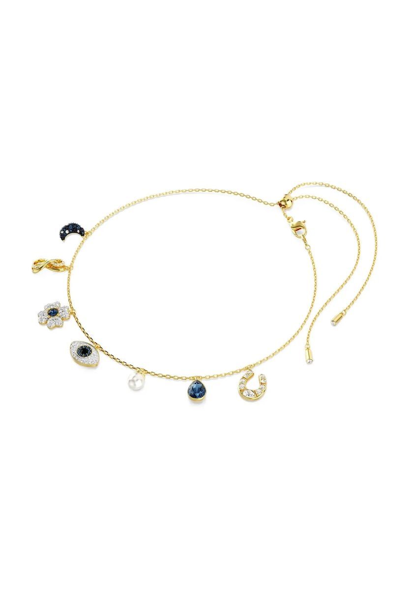 Symbolischer Charm Halskette in Goldton